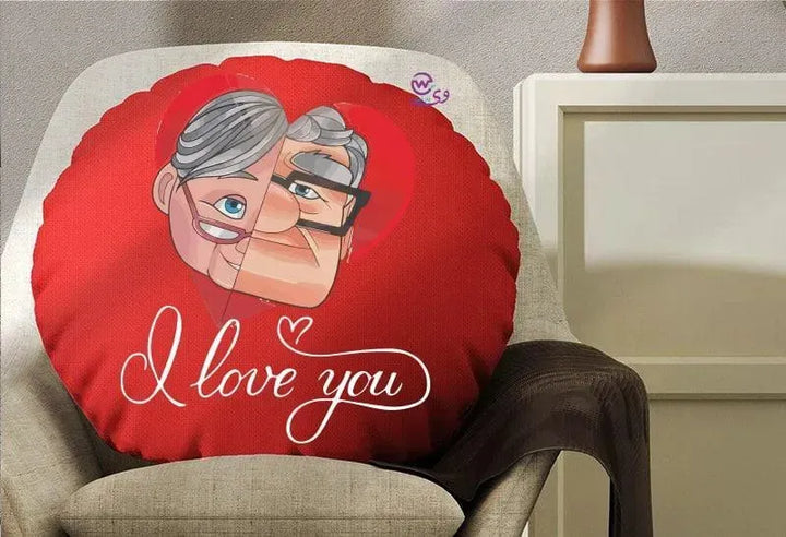 Round Cushion - Valentine's Day-1 - WE PRINT