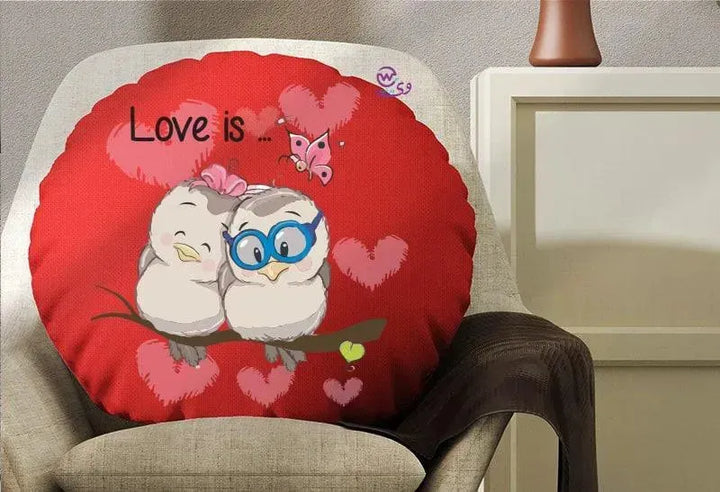 Round Cushion - Valentine's Day-1 - WE PRINT