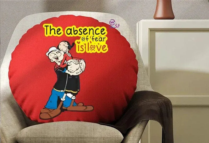 Round Cushion - Valentine's Day-1 - WE PRINT