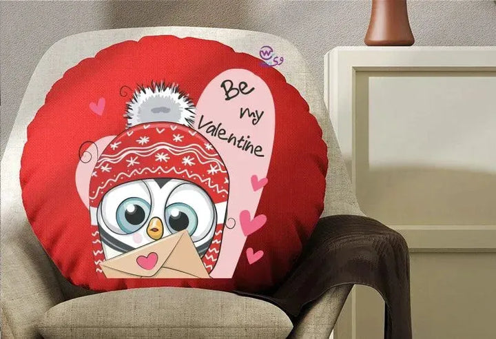 Round Cushion - Valentine's Day-1 - WE PRINT