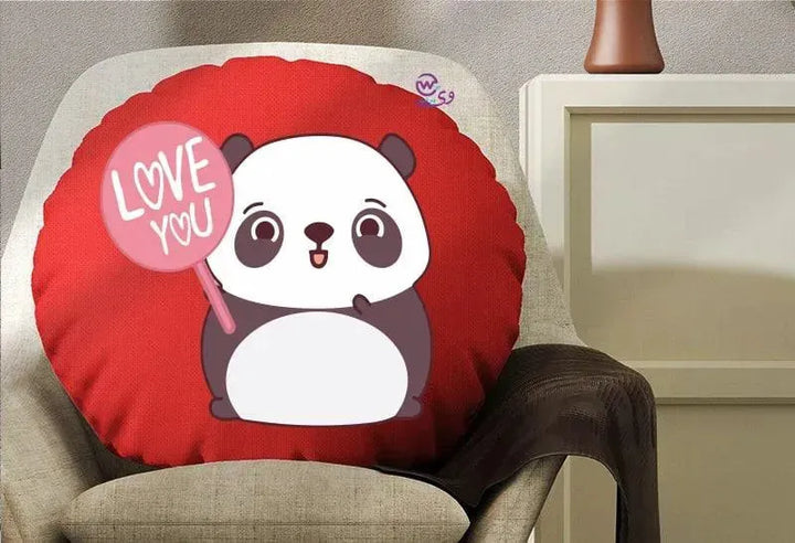 Round Cushion - Valentine's Day-1 - WE PRINT