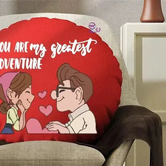 Round Cushion - Valentine's Day-1 - WE PRINT