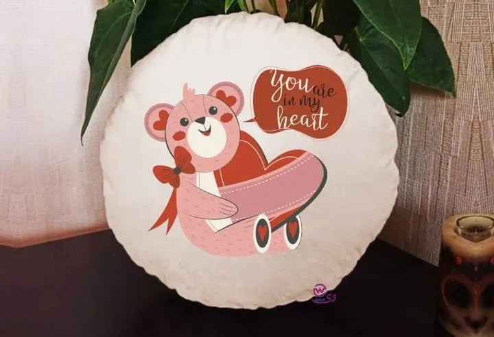 Round Cushion - Valentine's Day-2 - WE PRINT