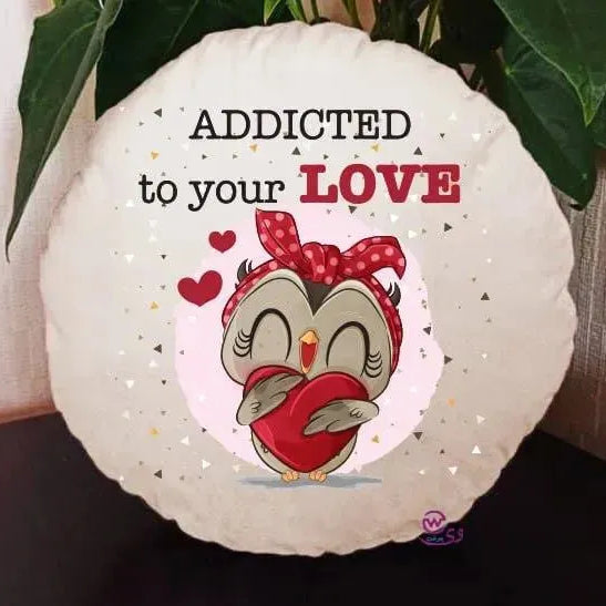 Round Cushion - Valentine's Day-2 - WE PRINT