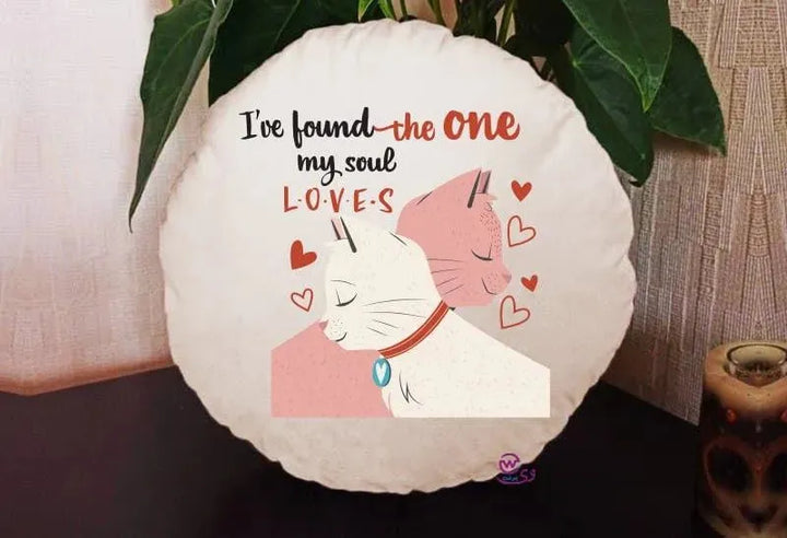 Round Cushion - Valentine's Day-2 - WE PRINT