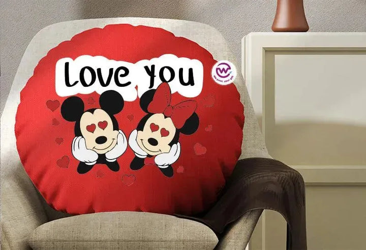 Round Cushion-Valentine - WE PRINT