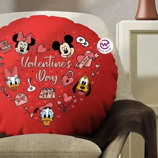 Round Cushion-Valentine - WE PRINT