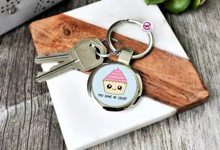 Round Metal Keychain - Lovers - WE PRINT