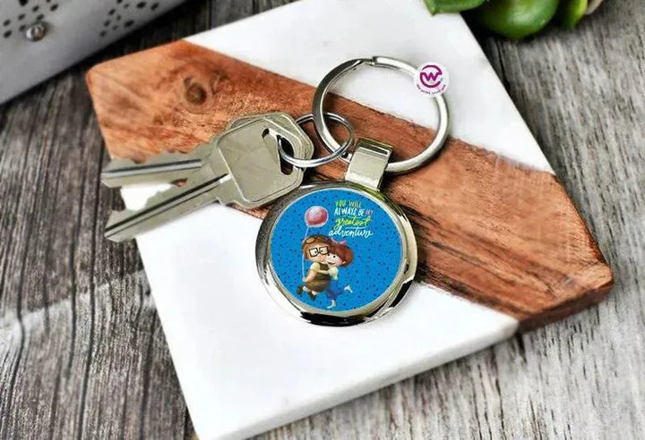 Round Metal Keychain - Lovers - WE PRINT