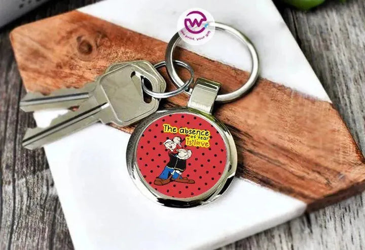 Round Metal Keychain - Valentine's Day - WE PRINT