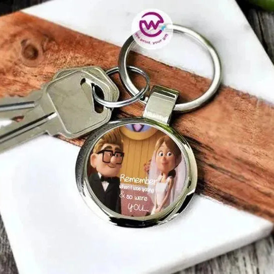 Round Metal Keychain - Valentine's Day - WE PRINT