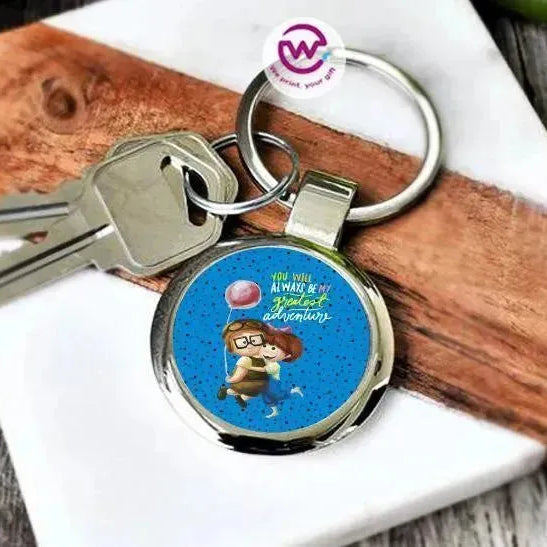 Round Metal Keychain - Valentine's Day - WE PRINT
