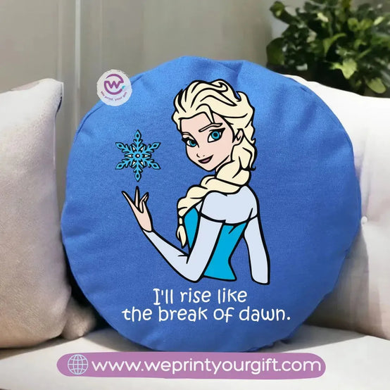 Round Pillow-Frozen - WE PRINT