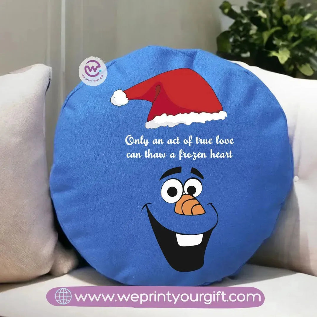 Round Pillow-Frozen - WE PRINT