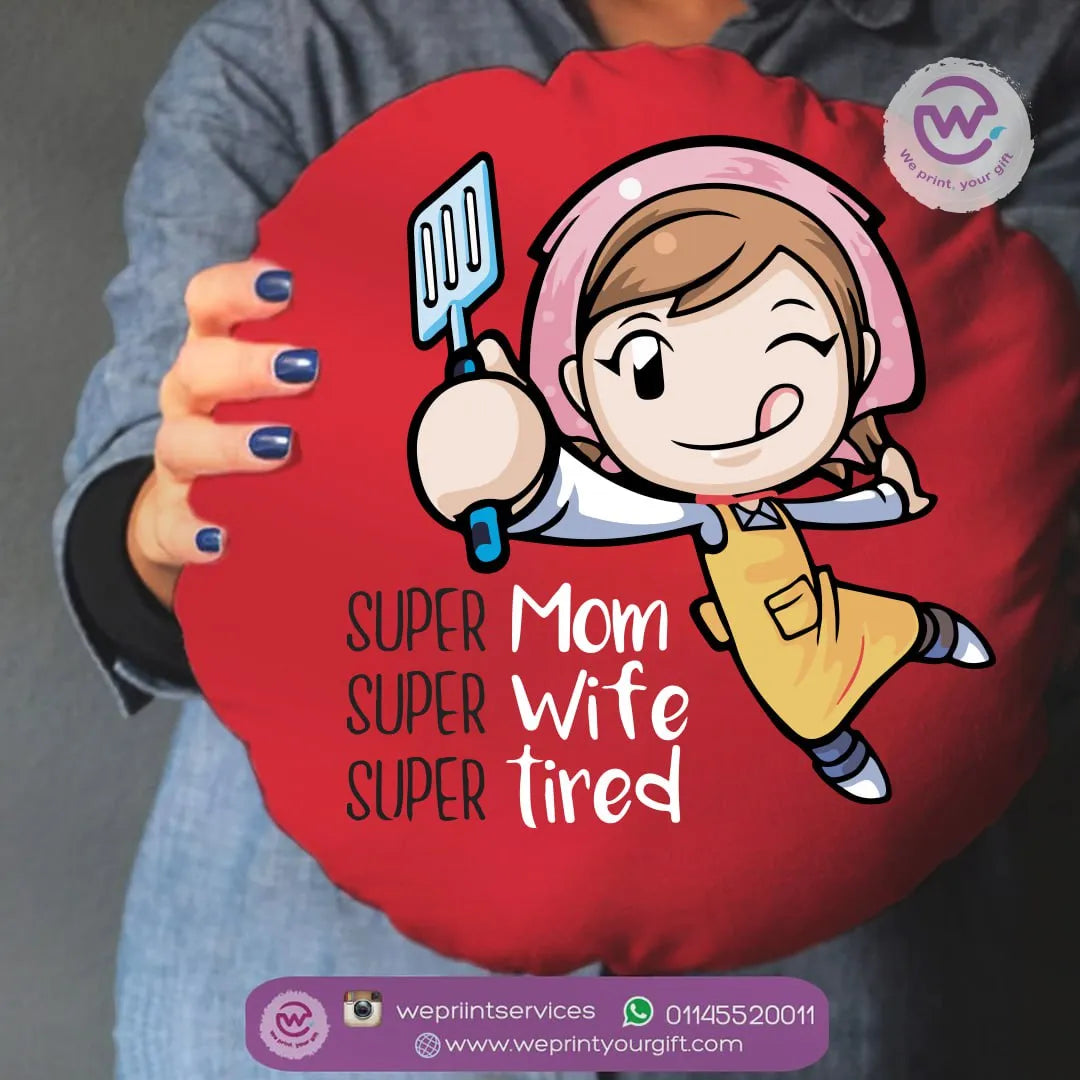 Round Pillow-Mother’s Day - WE PRINT