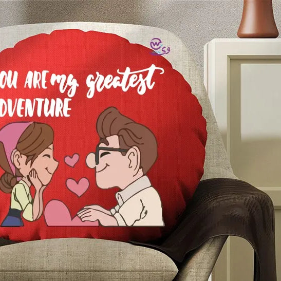Round Pillow- Valentine’s designs - WE PRINT