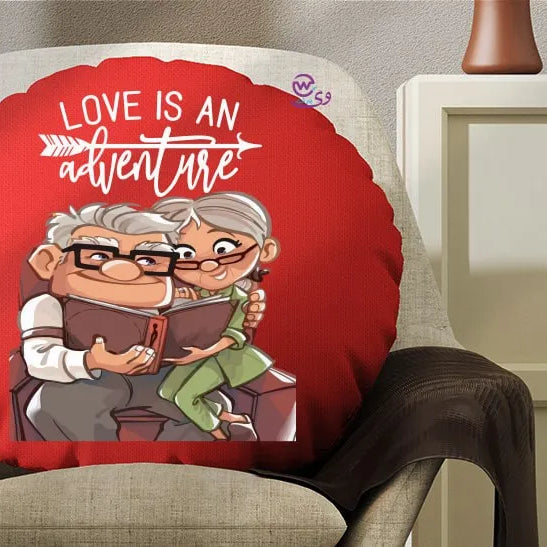 Round Pillow- Valentine’s designs - WE PRINT