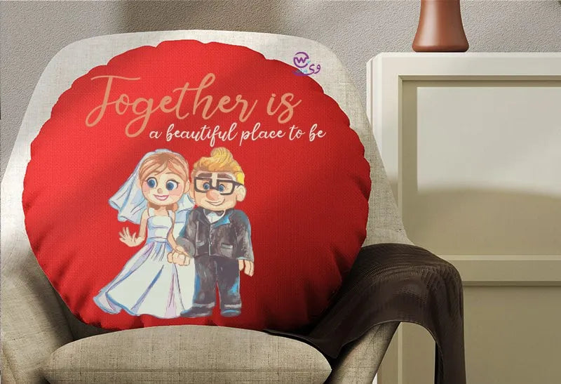 Round Pillow- Valentine’s designs - WE PRINT