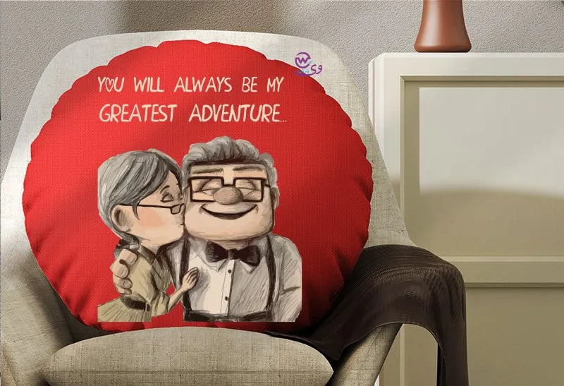 Round Pillow- Valentine’s designs - WE PRINT