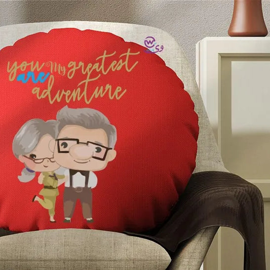 Round Pillow- Valentine’s designs - WE PRINT