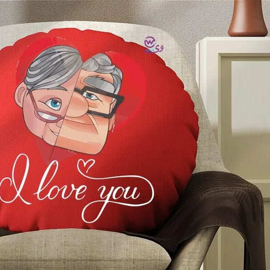 Round Pillow- Valentine’s designs - WE PRINT