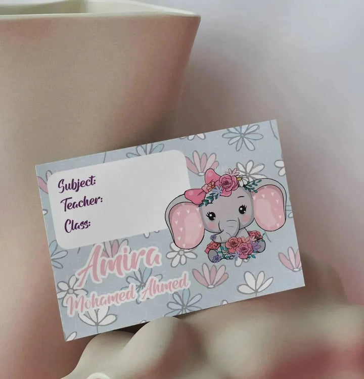 School Sticker Ticket - elephant - WE PRINT