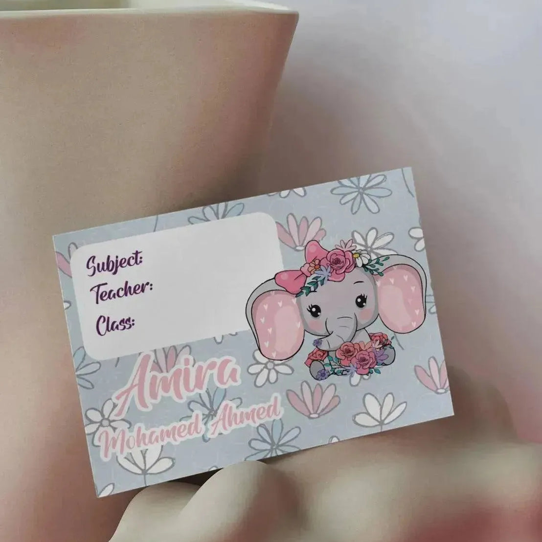 School Sticker Ticket - elephant - WE PRINT