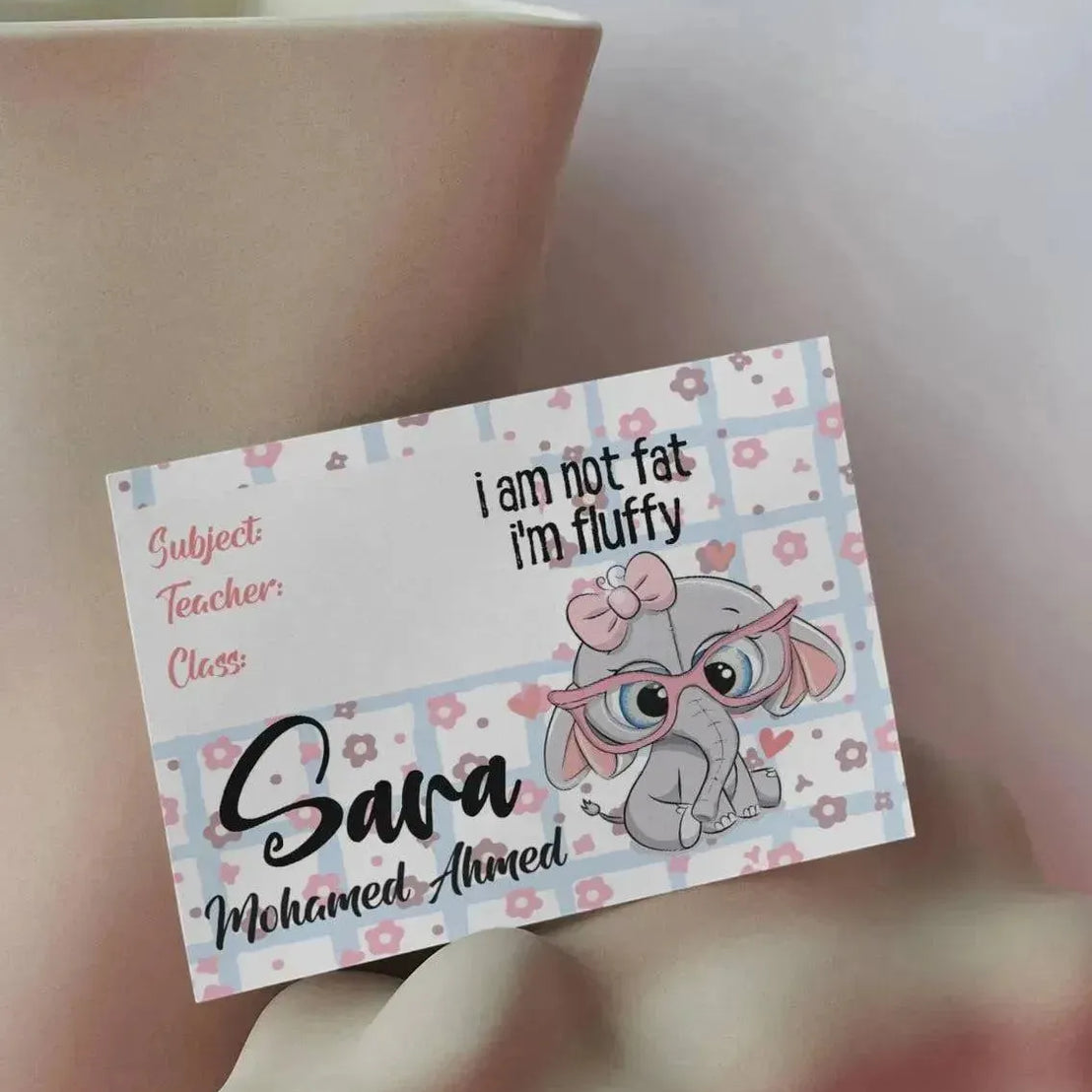 School Sticker Ticket - elephant - WE PRINT