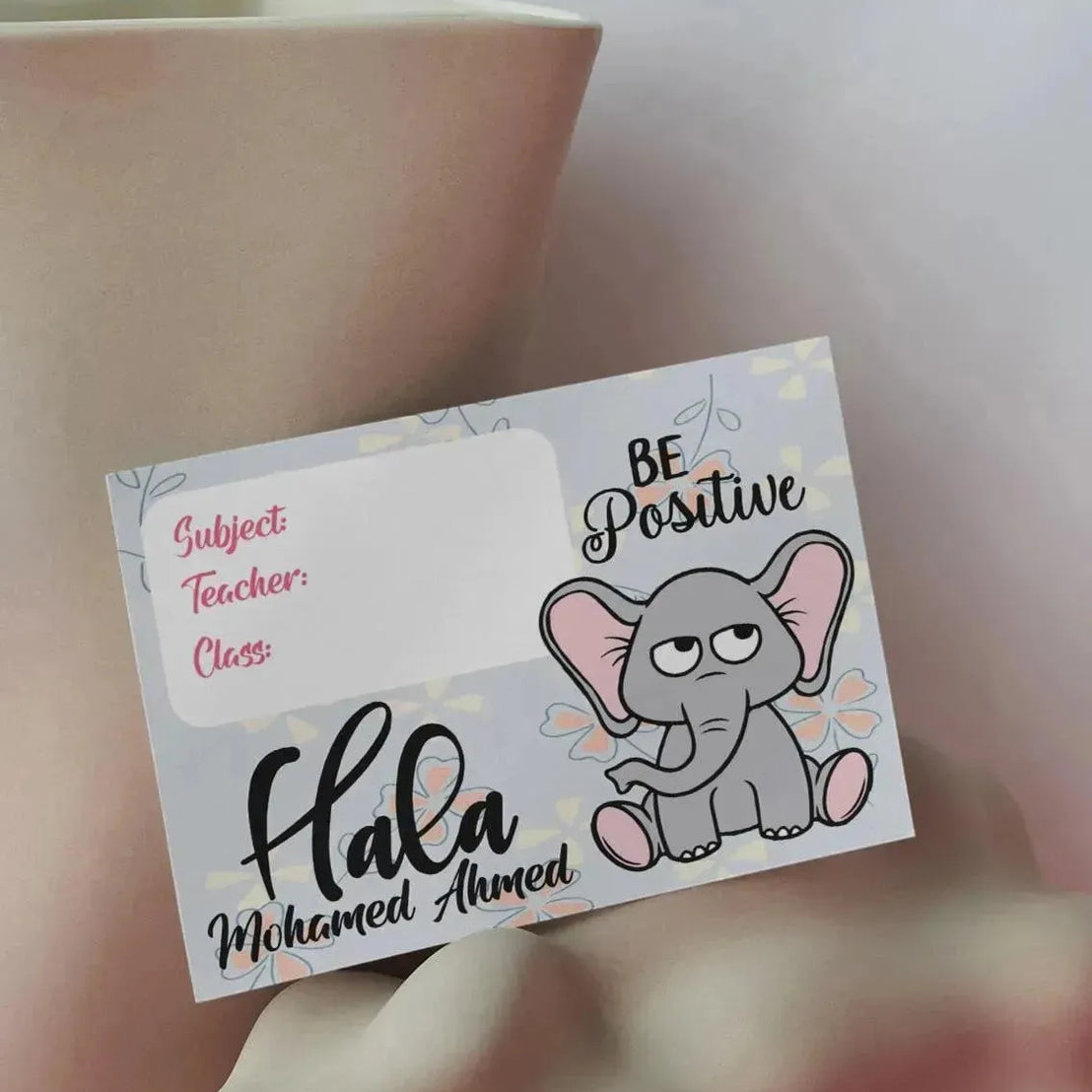 School Sticker Ticket - elephant - WE PRINT