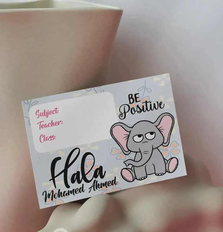 School Sticker Ticket - elephant - WE PRINT