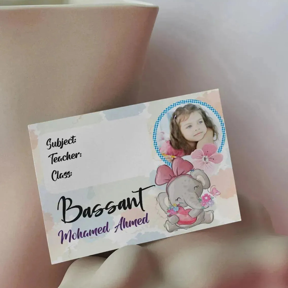 School Sticker Ticket - elephant - WE PRINT