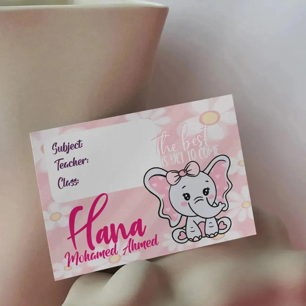 School Sticker Ticket - elephant - WE PRINT