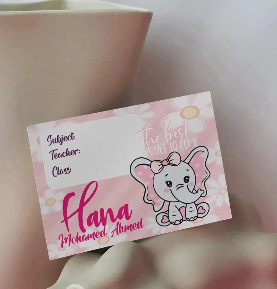 School Sticker Ticket - elephant - WE PRINT