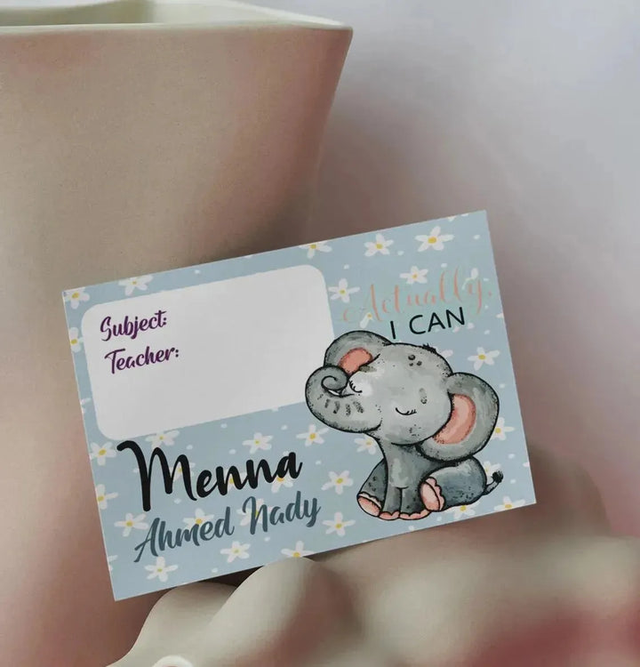 School Sticker Ticket - elephant - WE PRINT