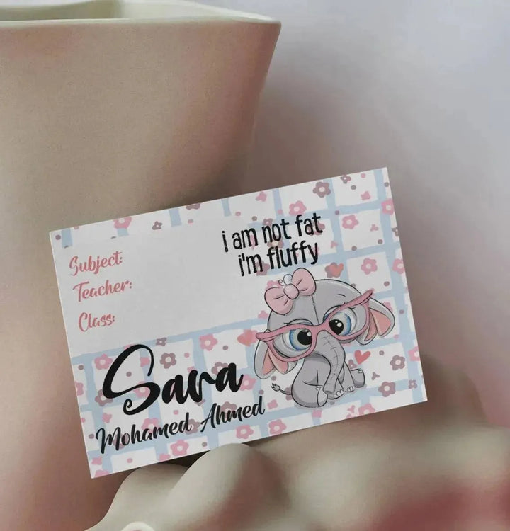 School Sticker Ticket - elephant - WE PRINT