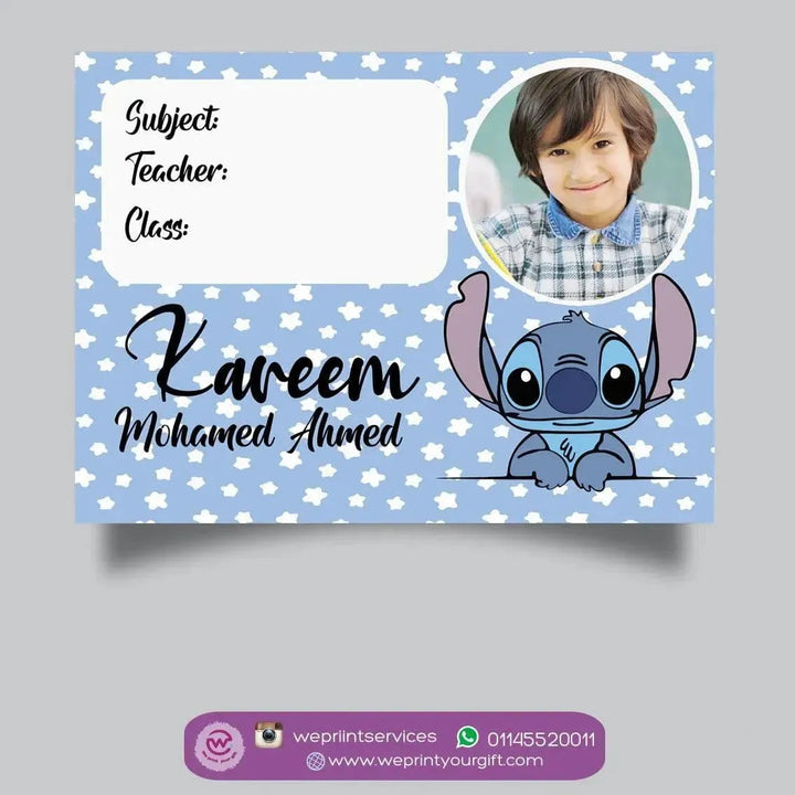 School Sticker Ticket - Stitch - WE PRINT