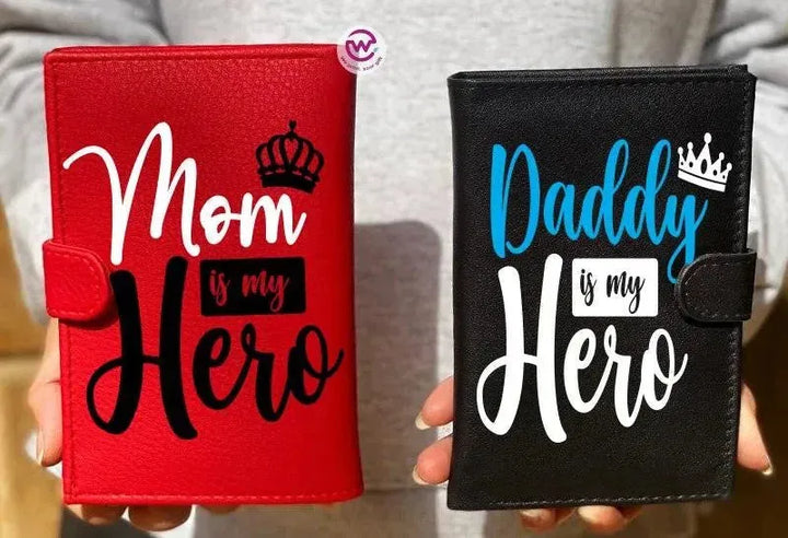 Set ( 2 leather Wallets ) -Mother's Day - WE PRINT