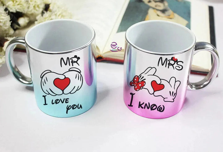 Set- ( 2 mixed color Mugs ) -Valentine's Day - WE PRINT