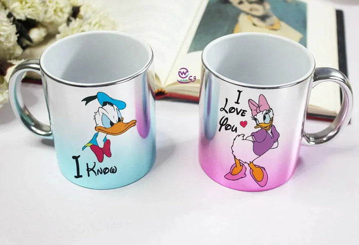 Set- ( 2 mixed color Mugs ) -Valentine's Day - WE PRINT