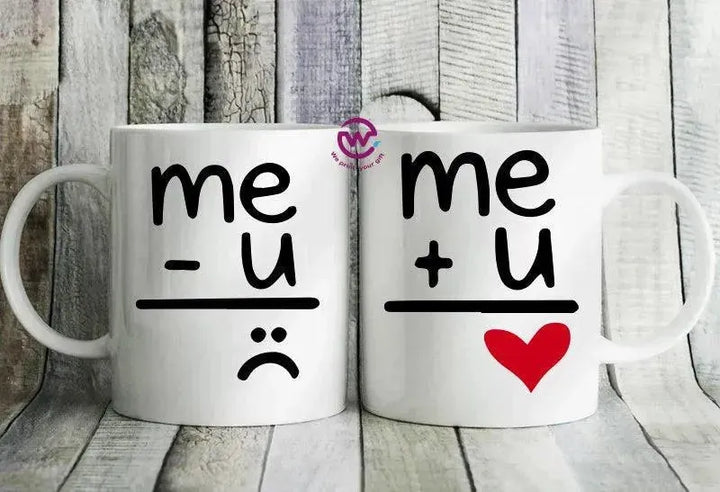 Set- ( 2 Ordinary Ceramic Mugs ) -Valentine's Day 1 - WE PRINT