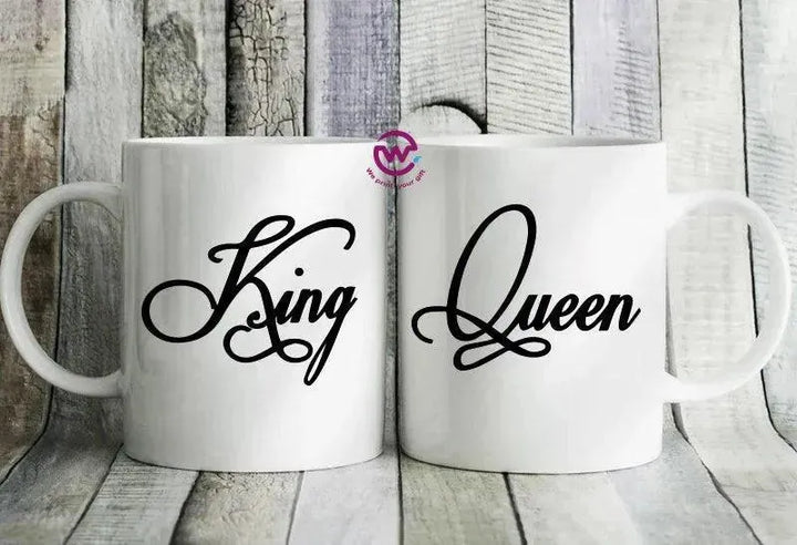 Set- ( 2 Ordinary Ceramic Mugs ) -Valentine's Day 1 - WE PRINT