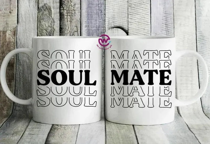 Set- ( 2 Ordinary Ceramic Mugs ) -Valentine's Day 1 - WE PRINT