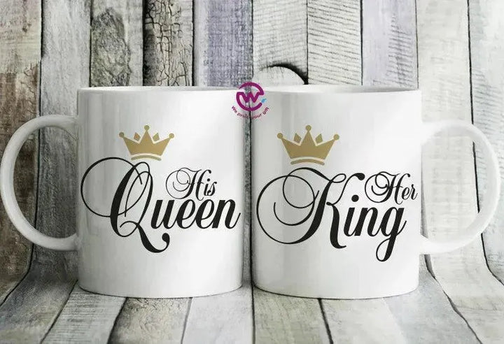 Set- ( 2 Ordinary Ceramic Mugs ) -Valentine's Day 1 - WE PRINT