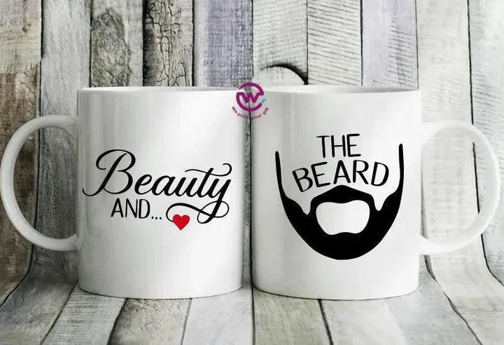 Set- ( 2 Ordinary Ceramic Mugs ) -Valentine's Day 1 - WE PRINT