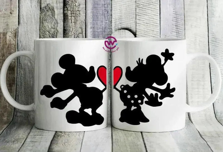 Set- ( 2 Ordinary Ceramic Mugs ) -Valentine's Day 1 - WE PRINT