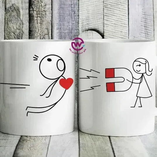 Set- ( 2 Ordinary Ceramic Mugs ) -Valentine's Day 2 - WE PRINT