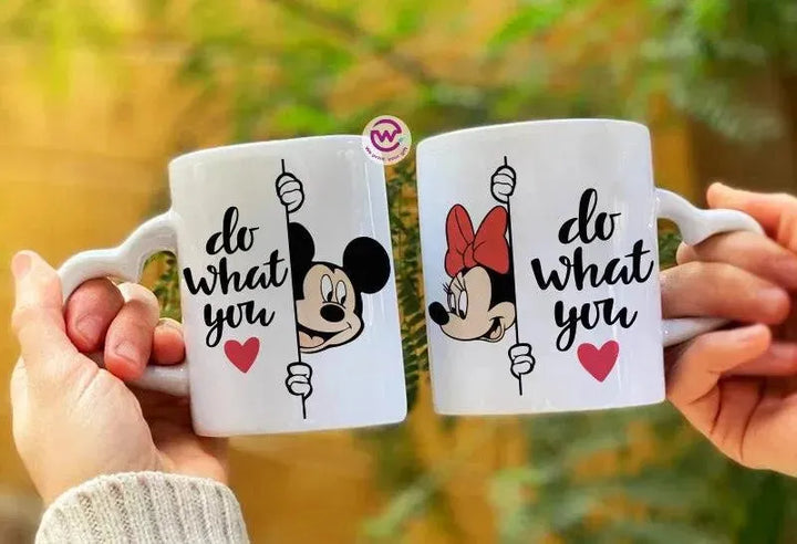 Set- ( 2 Ordinary Ceramic Mugs ) -Valentine's Day - WE PRINT