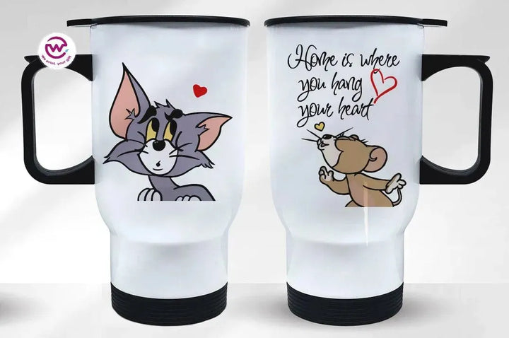 Set - ( 2 Travel mugs ) - Valentine's Day - WE PRINT