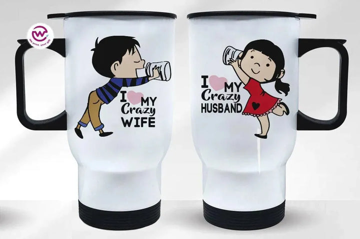 Set - ( 2 Travel mugs ) - Valentine's Day - WE PRINT