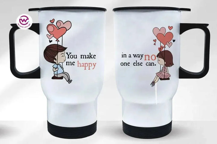 Set - ( 2 Travel mugs ) - Valentine's Day - WE PRINT